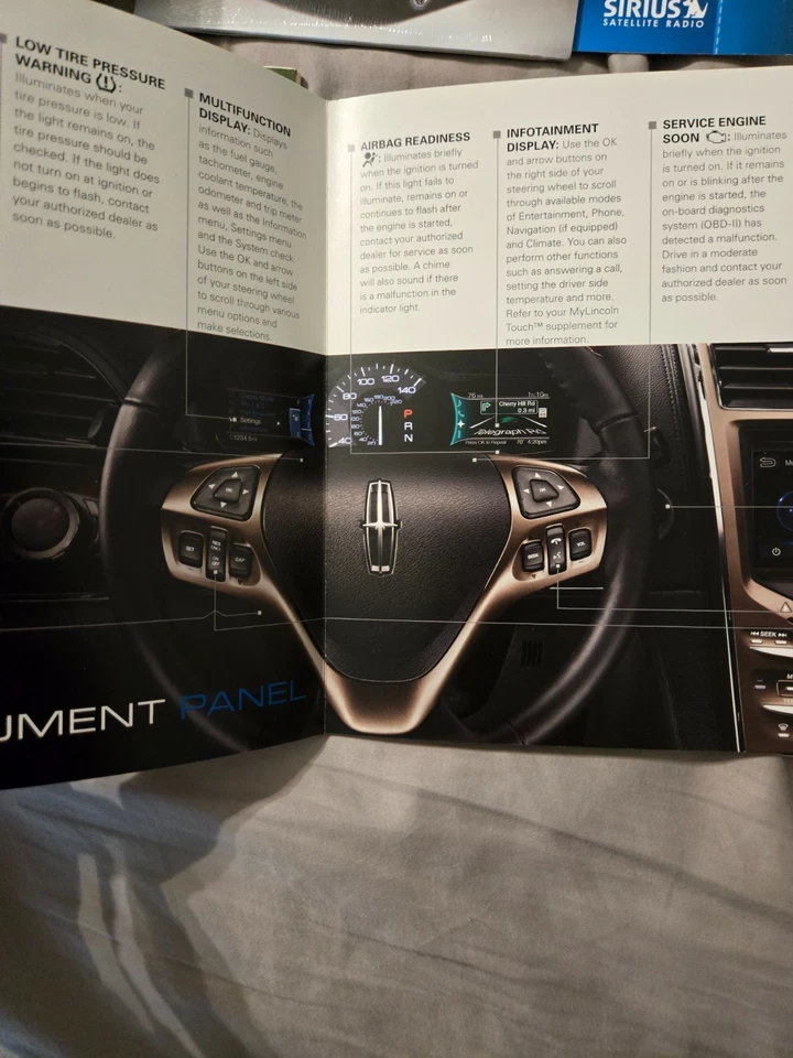 Lincoln MKX 2011 con navegación manual del propietario conjunto de libros con estuche OEM completo Foto 4 de 4