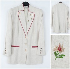 Womens Trachten Blazer Medium Size US 8 EU 38 Tyrol Floral Festival Jacket