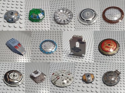 LEGO  1x Steine Bedruckt Bricks Printed - Diverse Steine - Bed-05