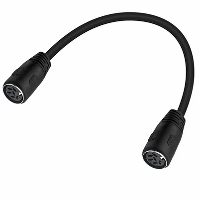 Câble rallonge DIN 6 broches femelle vers femelle 15 cm mini DIN 6P adaptateur plomb - Photo 1/4