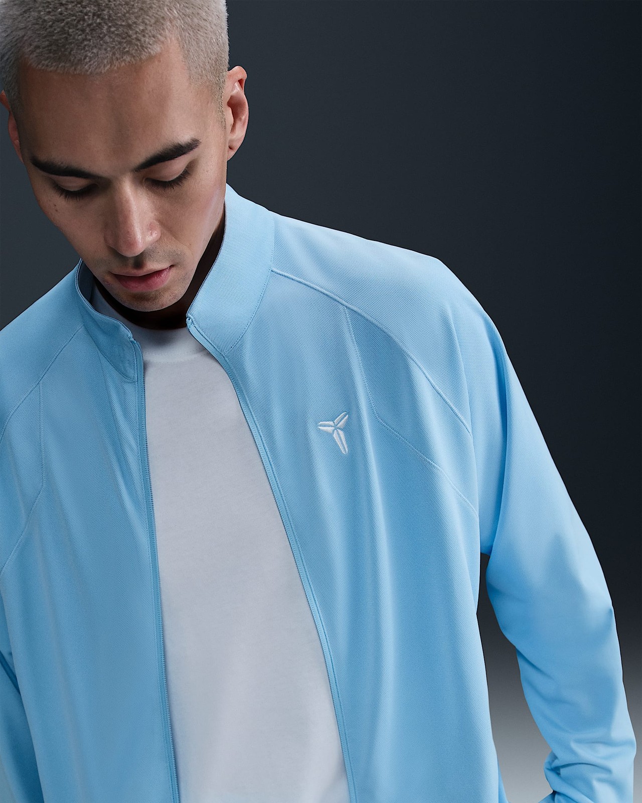 SACAI X NIKE Nike Kobe Dri FIT Maglia Giacca Leggera Blu Psichico Uomo Large HJ8097 422