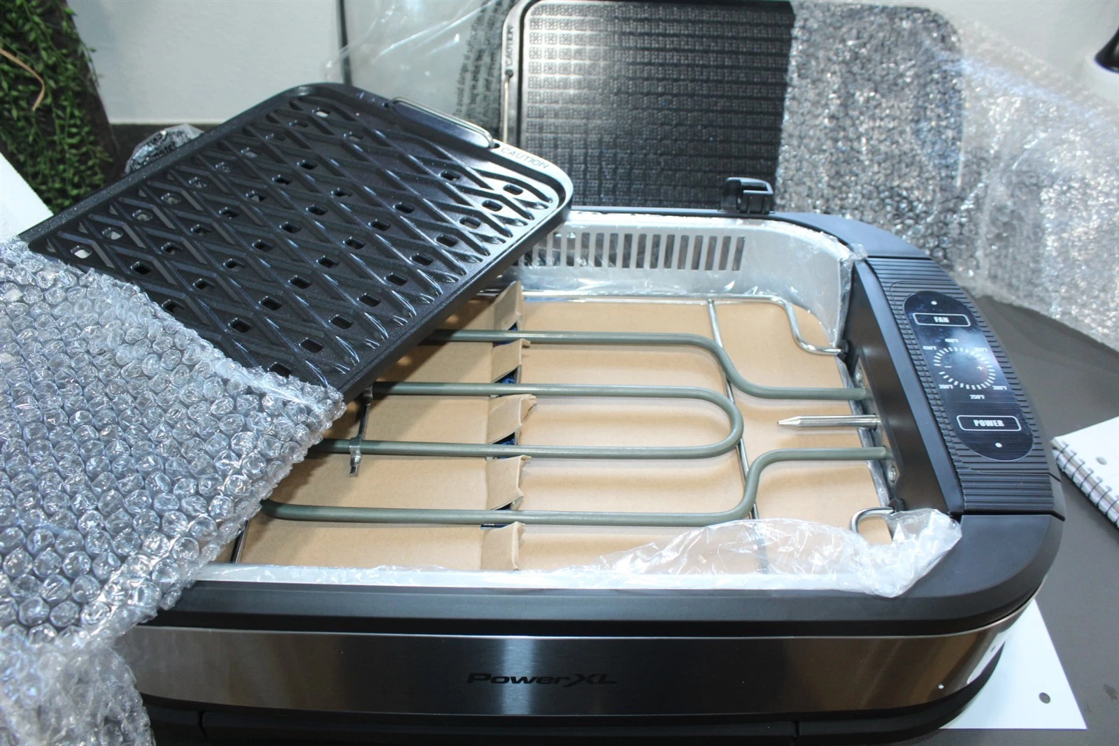 Power XL Smokeless Grill With Griddle Plate, Stainless