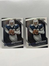 Panini Prizm Black Football Drew Pearson Dallas Cowboys NFL Card Lot - 2 Cards