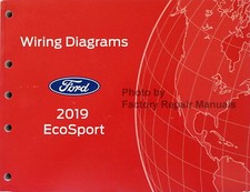 2019 Ford EcoSport Electrical Wiring Diagrams Manual Original