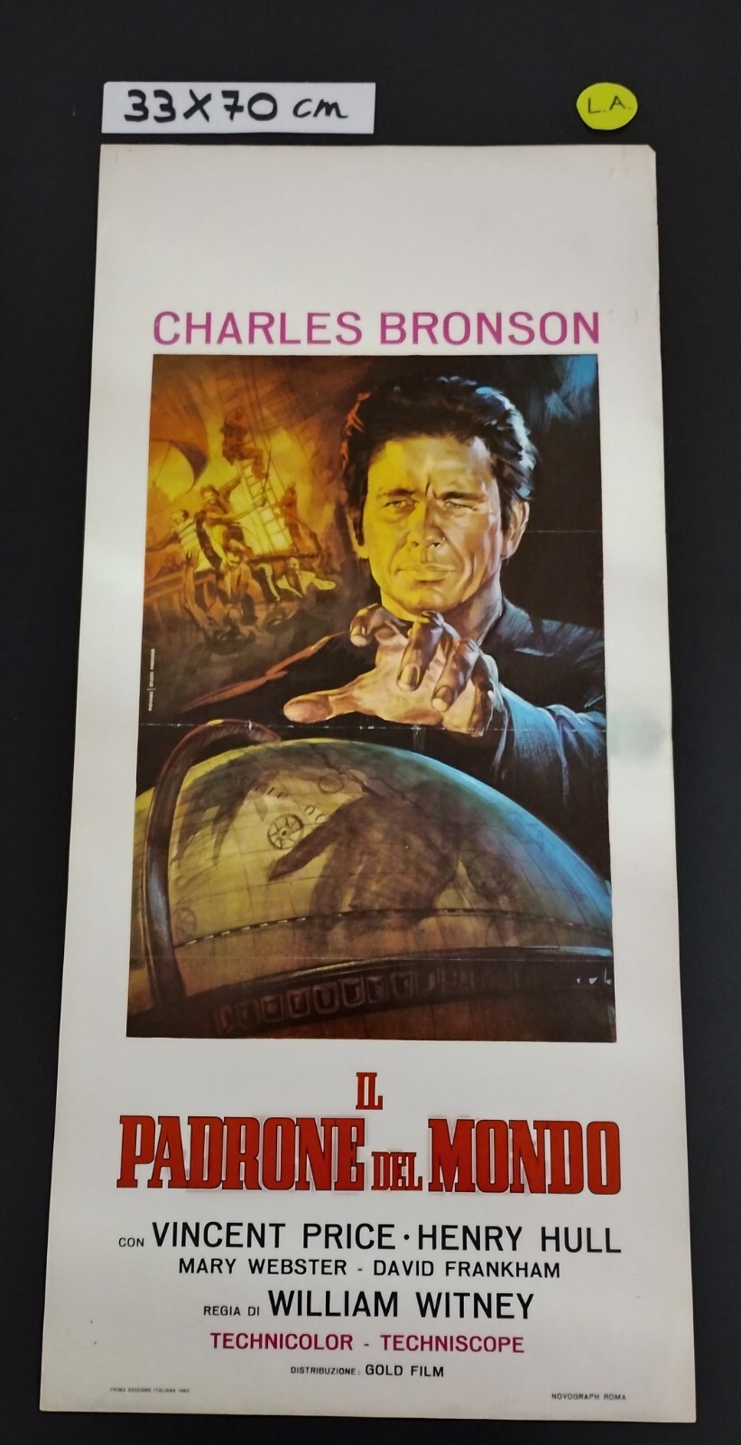 Locandina originale film Il padrone del mondo (1961) - Regia di William Witney