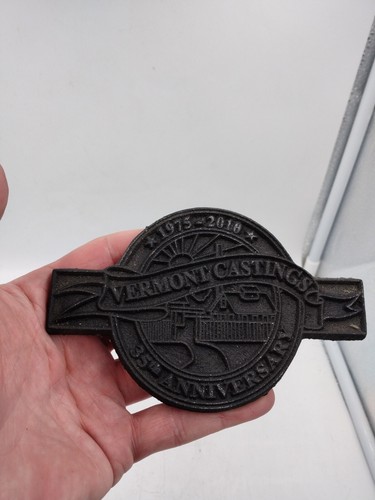 Vintage Vermont Castings 1975-2010 35th Anniversary Cast Iron Plaque - Picture 8 of 12