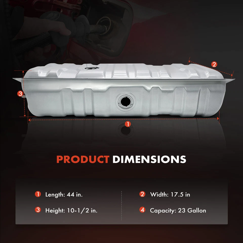 Tanque de combustible de 23 galones para Ford Custom LTD Galaxie 500 Custom 500 Lincoln Mercury Foto 4 de 4