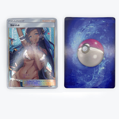 Nessa | Goddess Story | Sexy Waifu | Promo | Custom Trainer Pokemon Card | Orica