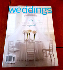 Martha Stewart Weddings The White Issue: Cakes; Vera Wang Dresses Winter 2001 NF