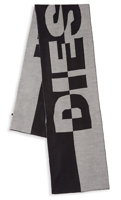 DIESEL Men's 'Rosalia Full Logo Color Block' Knit Scarf 66