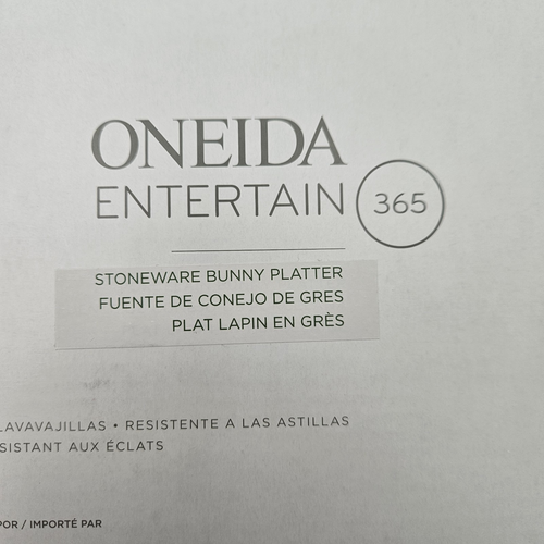 Oneida Entertain 365 Bunny Hop Bunny Platter 12.4 in - Picture 7 of 10