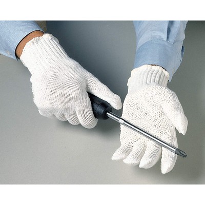 CONDOR 9XW97 Knit Gloves,White,L,PR 9XW97 PK 12