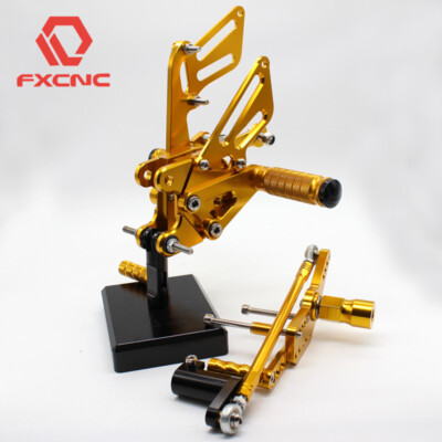 FXCNC CBR1000RR Footpeg Rearsets – 2008-2016, GP Shift, Anodized Aluminum, Multiple Colors
