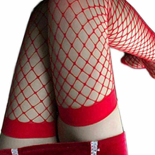 Women Girls Fishnet Stocking Thigh High Sexy Lingerie Socks Hosiery Bow Black - Picture 15 of 55