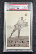 Rare MILFRED RICK LAURENT Signed Real Photo Postcard-NEGRO LEAGUES-PSA