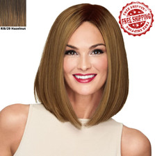 Raquel Welch Current Events Rl8/29 Hazelnut Wig Natural Long Textured Bob Hair