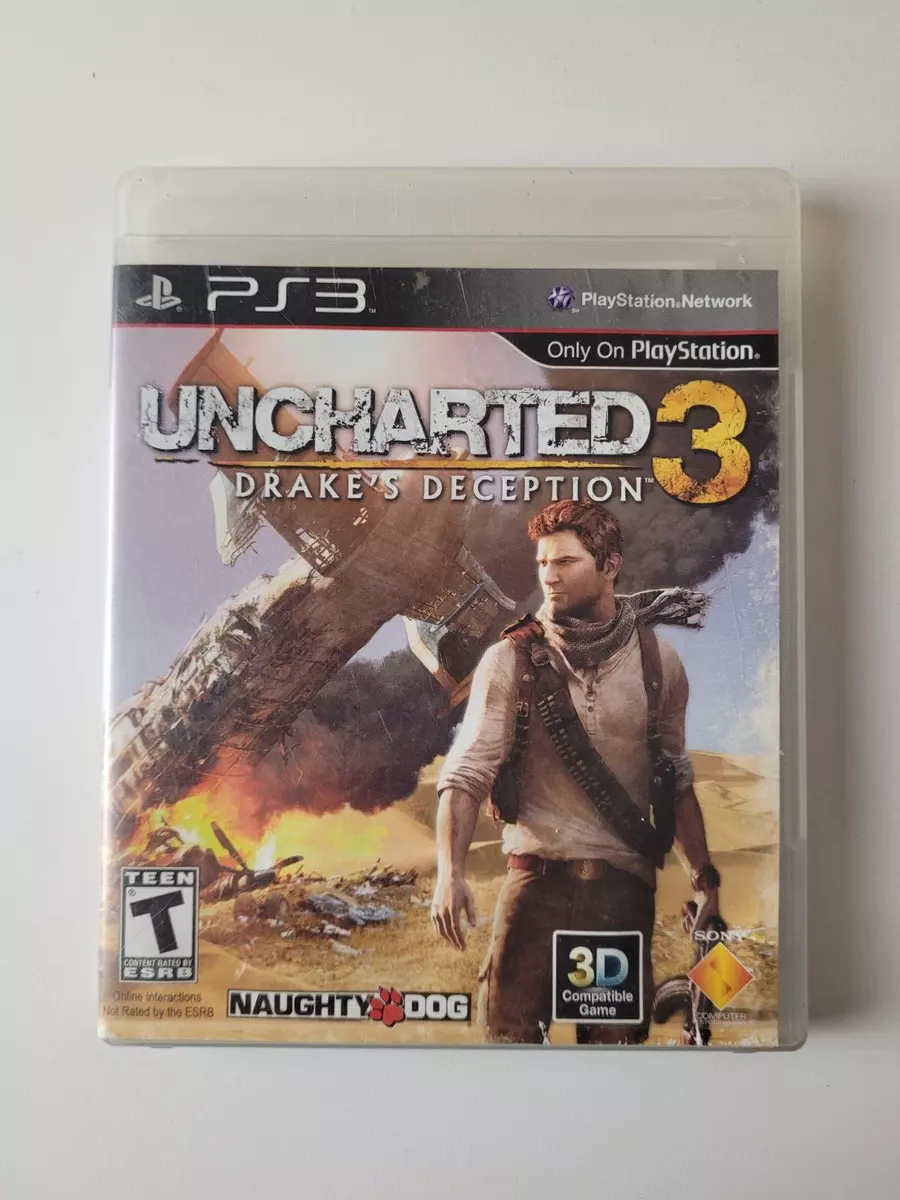 Uncharted 3: Drake's Deception for PlayStation 3 Complete Tested Free  Shipping