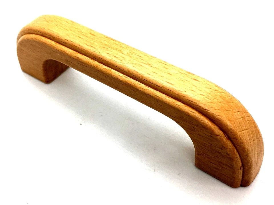 OAK HANDLES 96mm deluxe solid wood cupboard door drawer wooden pull handle (170) - Image 2 of 4