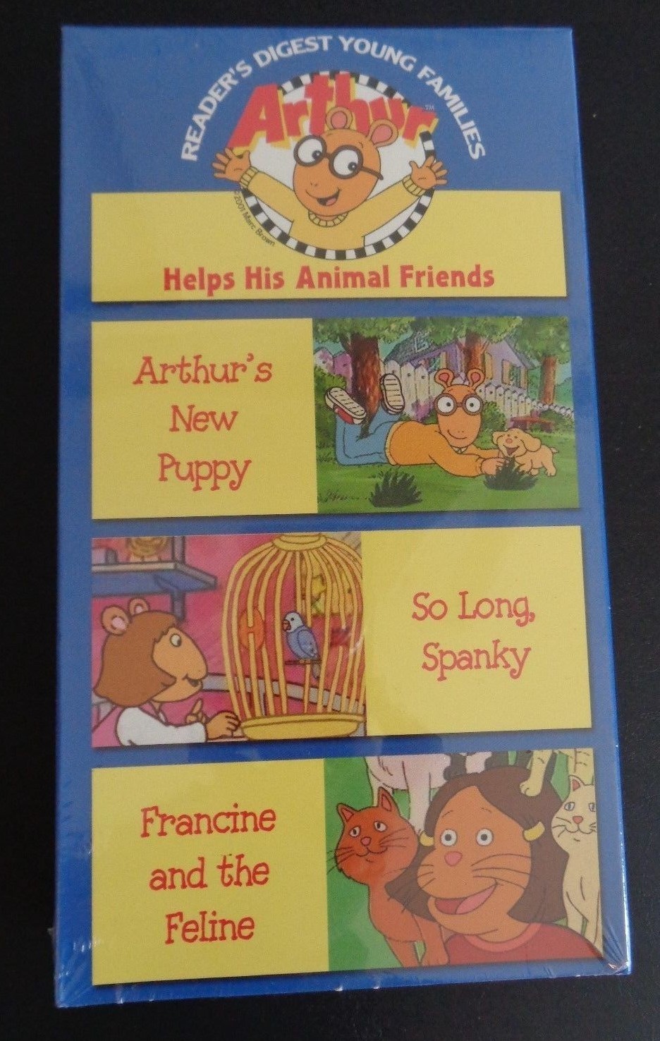 ARTHUR Helps His Animal Friends VHS Reader's Digest Young Families 2002