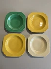 Fiestaware Riviera Vintage 8” Bowls(Set Of 4) Multi Color Fiesta HLC WV USA HTF