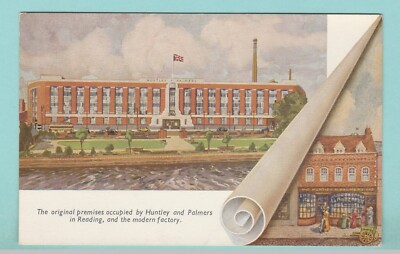 KARTE - HUNTLEY & PALMERS BISCUIT FACTORY IN READING, ENGLAND
