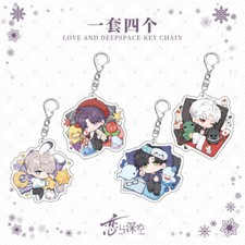 Love and Deepspace Anime Acrylic Keychain Bag Pendant Cosplay Keyring Cartoon