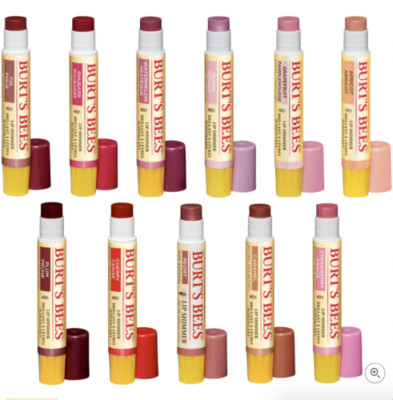 2 pack Burt's Bees Shimmer Lipstick Lip Color SEALED Pick Your Shades