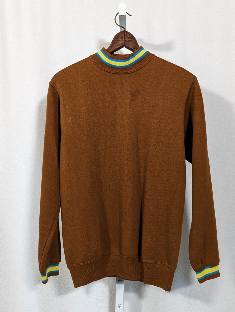 Vintage 60s Sportswear of Creslan Cotton Brown Mod