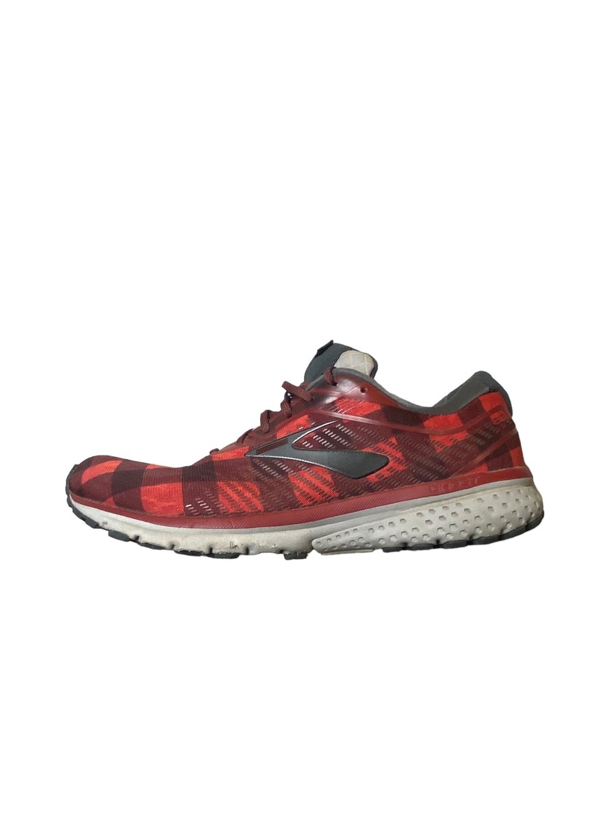 Brooks Shoes Ghost 12 Mens 8 Red Black Plaid Flannel Running‎ Shoes 1103161D686 Brooks Ghost 12 Running Shoes Preview – Holabird Sports main image 2