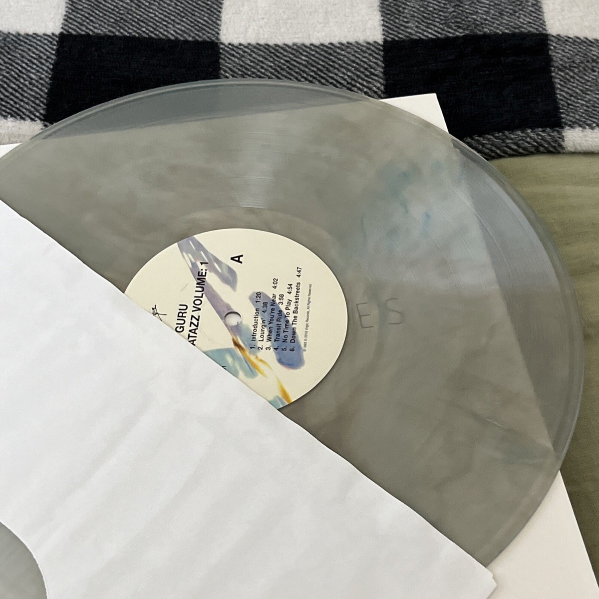 Guru Jazzmatazz Vol. 1 Vinyl LP Opaque Smoke Blue Vinyl Me