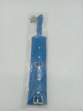 Blue PU Leather Soft Padded Bondage Handcuffs Wrist Ankle Cuffs Restraints