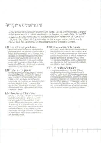 CATALOGUE BMW L'UNIVERS DES COLLECTIONNEURS MODELES REDUITS collection 2002 74 p - Photo 2 sur 2