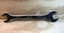 SK 19mm X 22mm #86519 OPEN END WRENCH FREE SHIPPING USA MADE NEW.