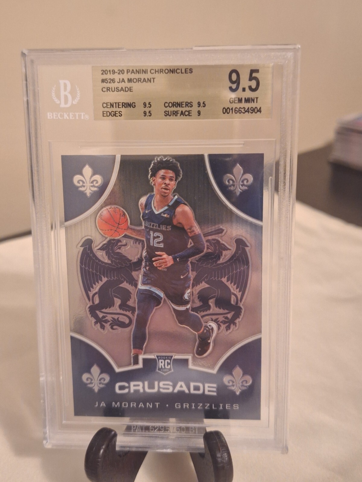 2019-20 Panini Chronicles - Crusade #526 Ja Morant (RC) BGS 9.5 Gem Mint