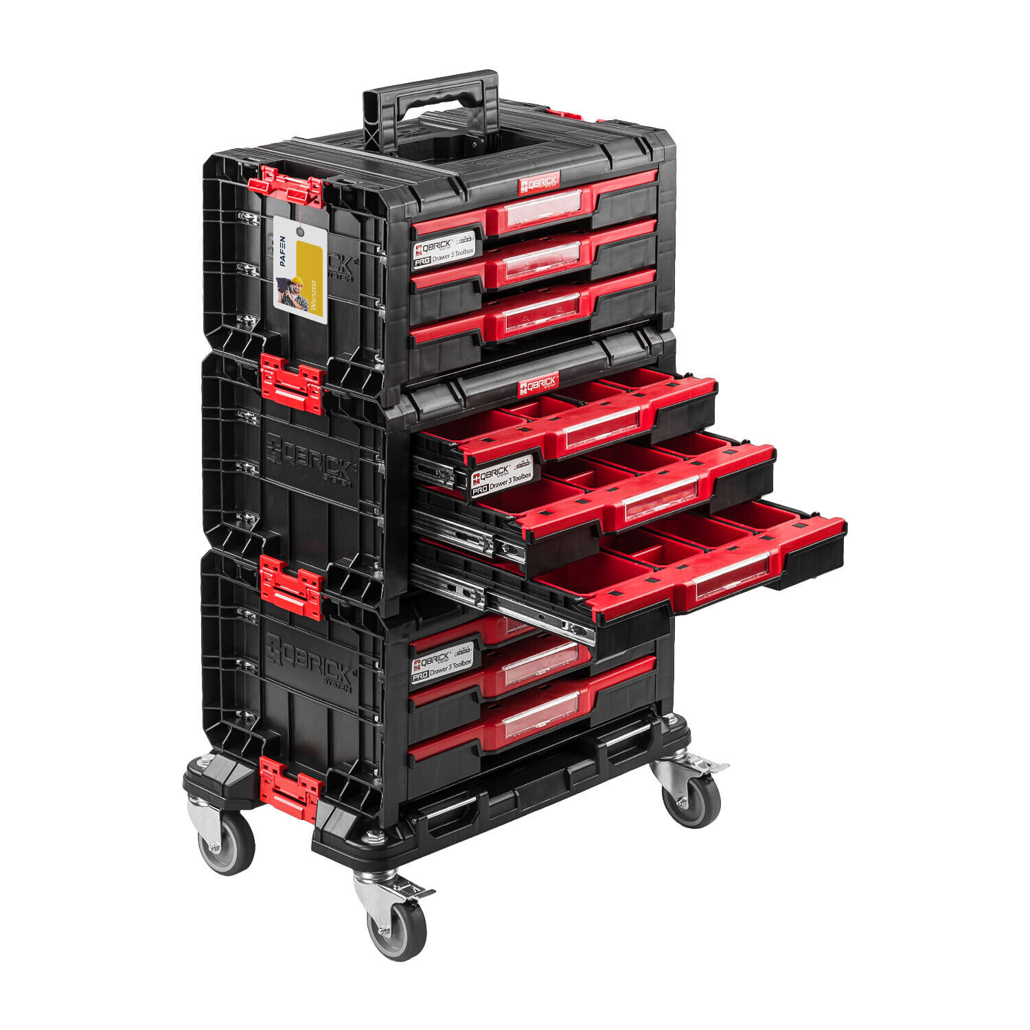 Cassetto da officina con rotelle 50x32x86 Ruote per cassetti premium PAFEN