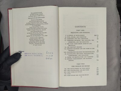The Making of Books by Sean Jennett Hardback 1951 First Edition