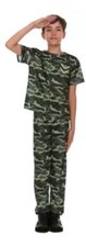 Army Soldier Child Medium Halloween Costume Camouflage Boys Halloween