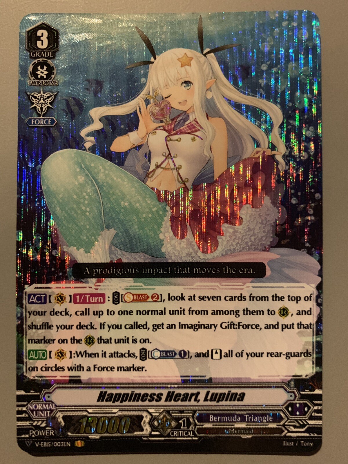 CARDFIGHT VANGUARD HAPPINESS HEART LUPINA ‎‎(BERMUDA TRIANGLE) V-EB15/003EN  VR | eBay