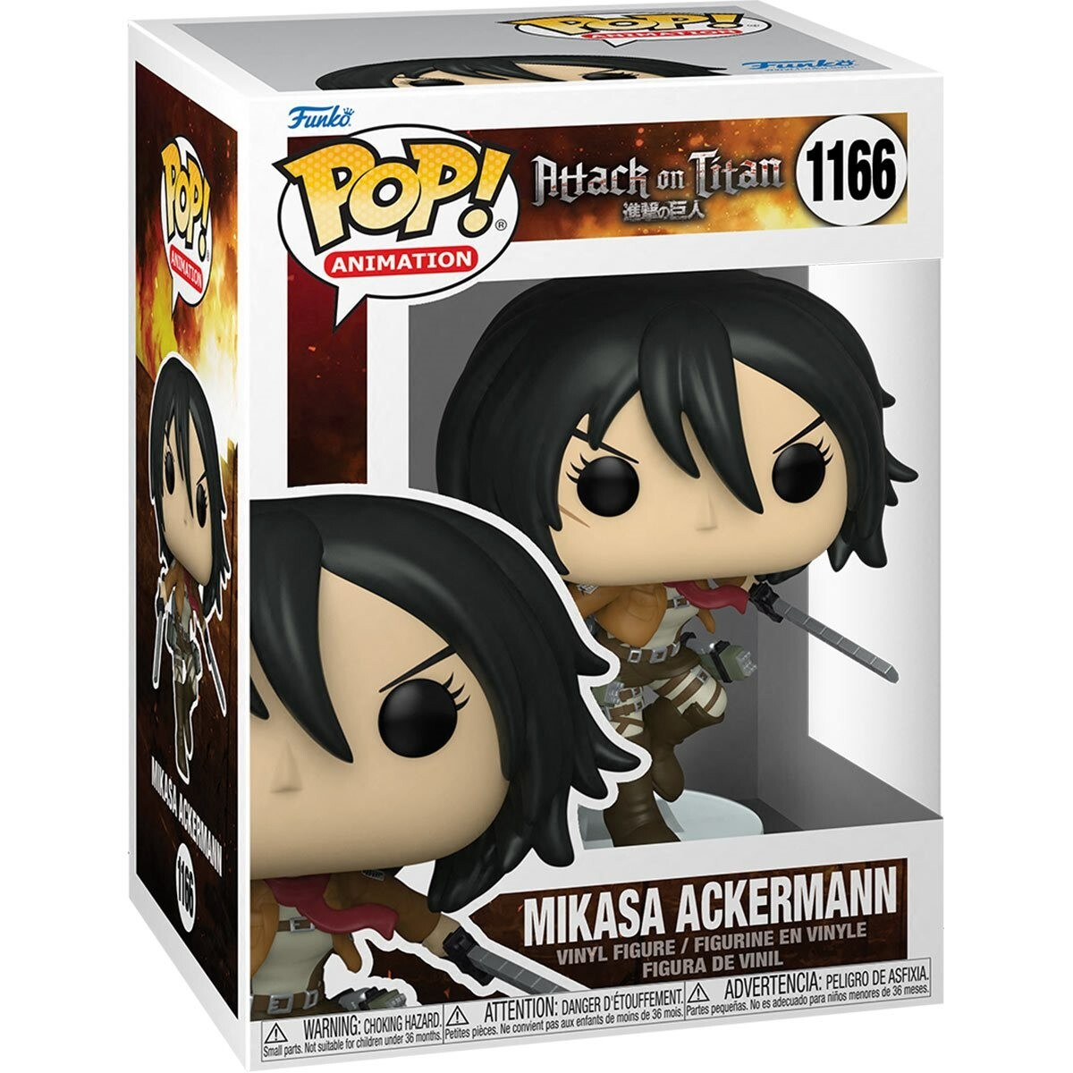 Funko Pop! Animation: Attack on Titan - Mikasa Ackerman #1166 | eBay