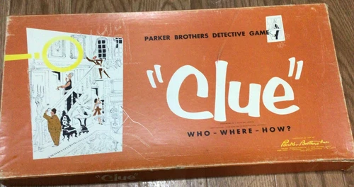 Vintage 1956 Clue Board Game Parker Brothers  MISSING LEAD PIPE