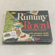 Vintage 1959 Rummy Royal Cards and Chips Whitman Michigan Board Game Complete!