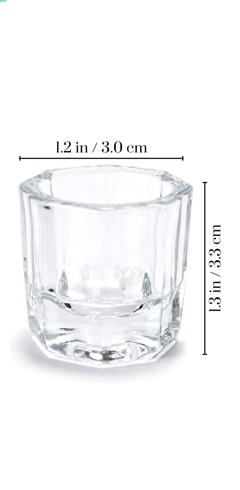 Professional Clear Glass Dappen Dish
