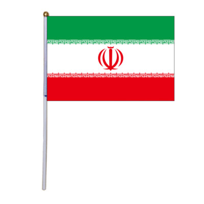 IRAN Packung mit 12 mittleren Handfahnen 9'' x 6'' 22 cm x 15 cm FAHNE