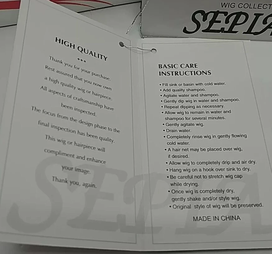 NUEVA Peluca Sepia Colección Estilo SHANGHAI COL #613 Rubia Recta (B3-C14) Foto 3 de 3