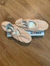 Full Sole Leather Ballet Shoe without Drawstring So Danca Pink various sizes