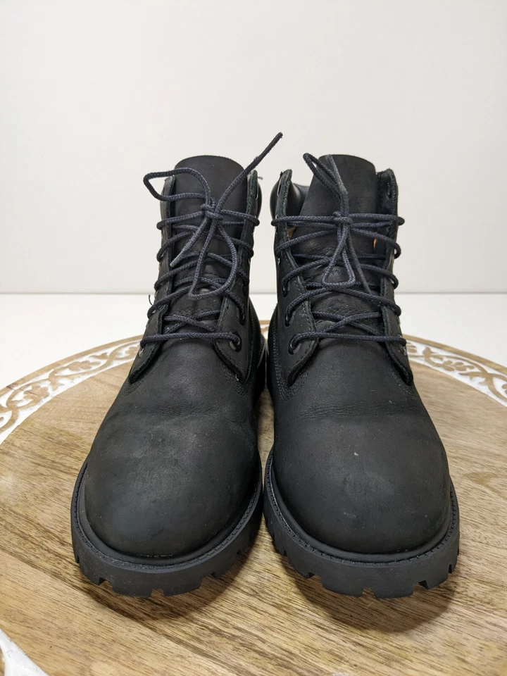 Timberland 6-inch Premium Waterproof Boots Size 5 M 6.5 Women 12907 Black - Image 2 of 4