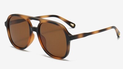 New Tortoiseshell Women\'s Polarized Sunglasses - Brown Lenses Tortoise Shell Eco-Friendly Sunglasses - Delancey main image 2