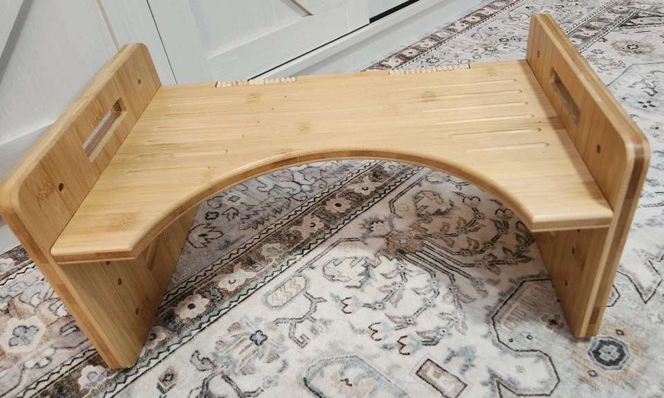 LivLife Squatty Potty Bamboo Toilet Stool Adjustable Heights & Angles Poop - Image 2 of 4