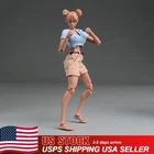 USA Romankey X COWL 1/12 Black Girl Action Figure 6inch Female Joint Body w/Head