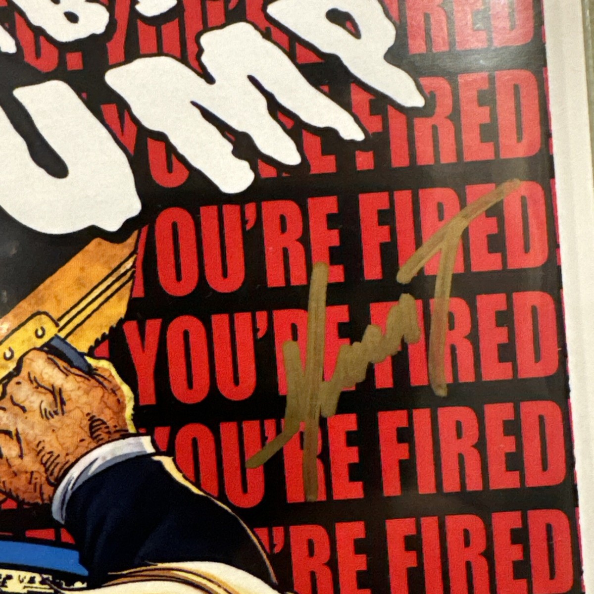 Zombie Trump #1 Fired Edition Counterpoint Entertainment Signed | eBay